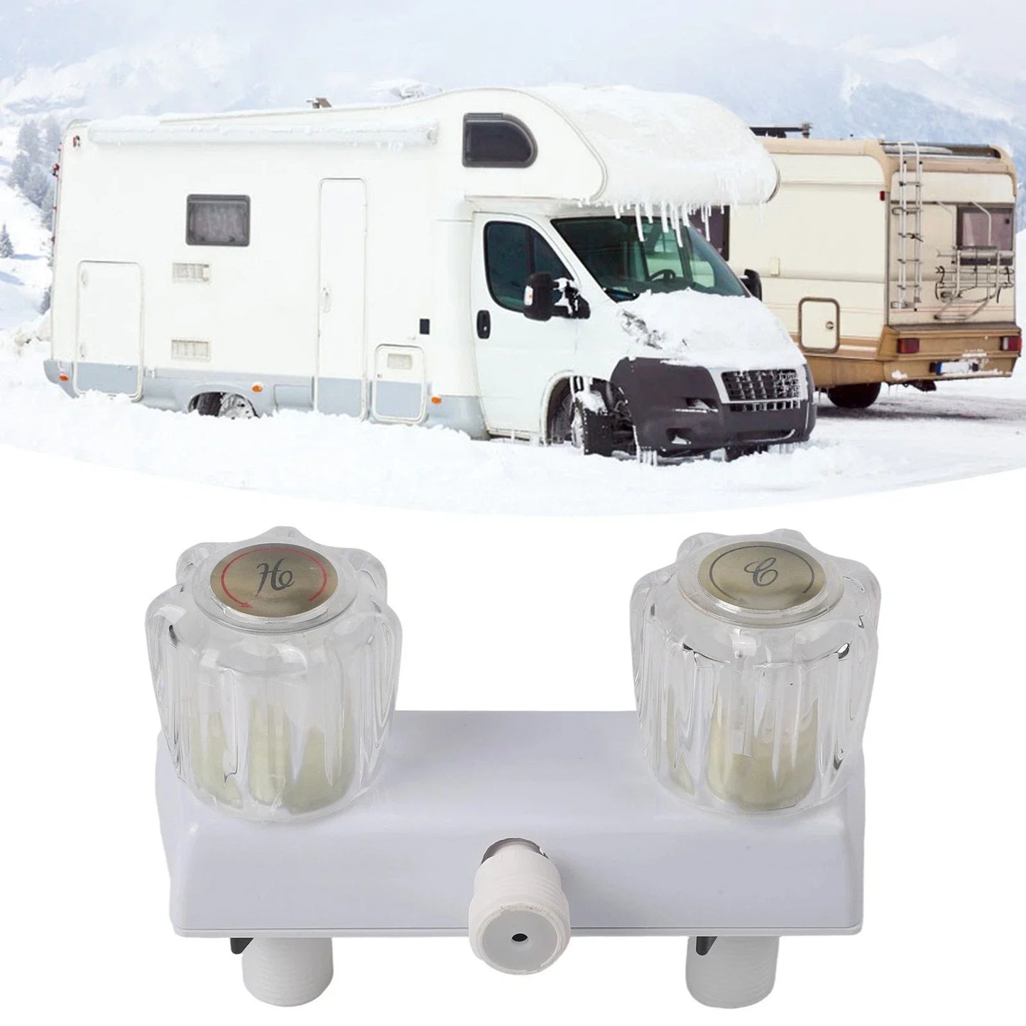 Double Knob Diverter / Design / RV Shower Faucet for RV