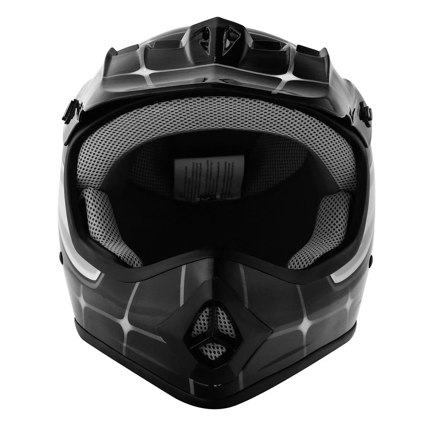 Youth Dirt Bike Helmet for ATV Motorcycle Kid Motocross Offroad Black/Red