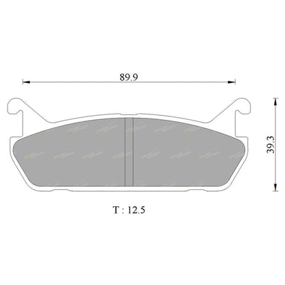 Rear Disc Brake Pads Set for Ford Laser KH 1.8L BP (1991 - 1994)