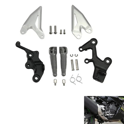 Driver Rider Footpegs Bracket for Kawasaki Ninja 400 2018-2024, Ninja 500 2024
