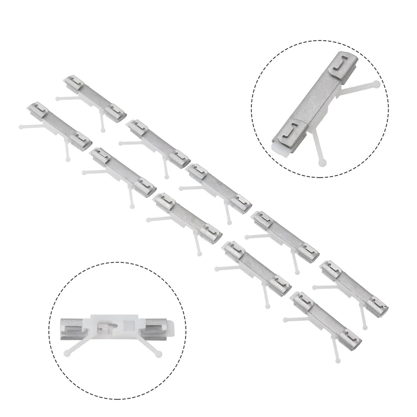 Pack Of 10 Premium Front Windshield Post Trim Clip Set for Volvo XC60 (2008–2016)
