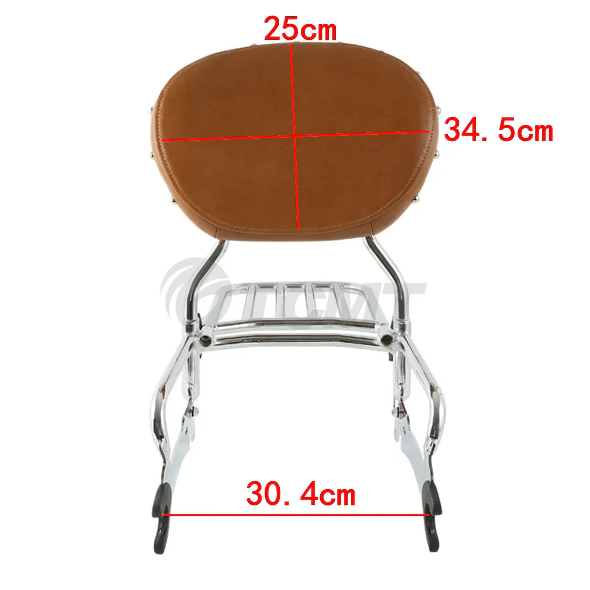 Sissy Bar Backrest Rack & Mounting Spools for Indian Chief Vintage