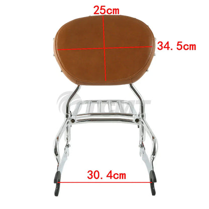 Sissy Bar Backrest Rack & Mounting Spools for Indian Chief Vintage