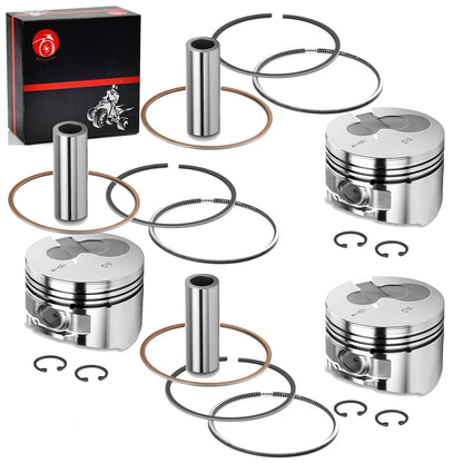 3Pcs Piston Rings Sets for Kawasaki Mule 2510 3010 4010 Diesel (2000–2013)