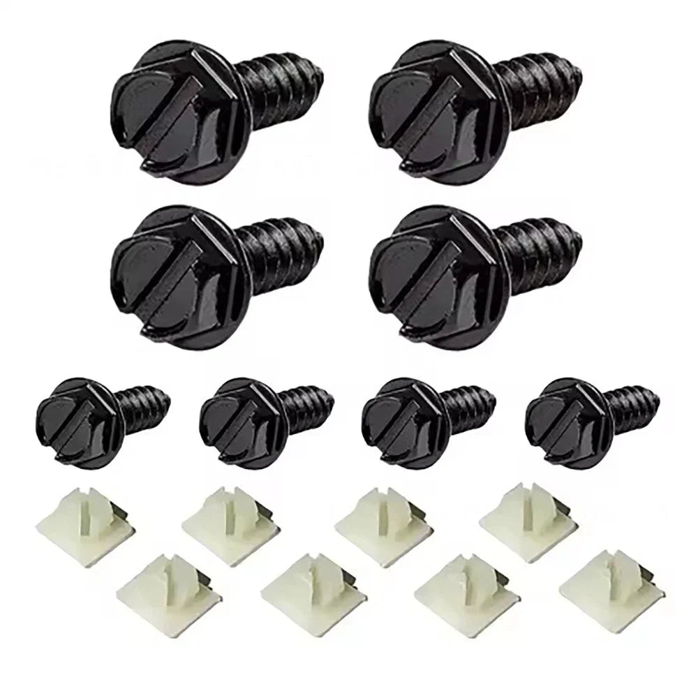 License Plate Screws & Tag Mounting Hardware Clips for Car Truck