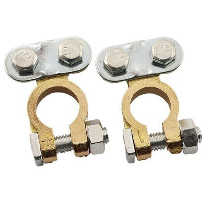 Battery Terminals 21mm Head Width Brass/Aluminium