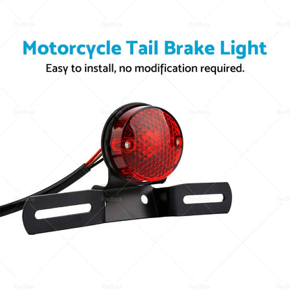 Tail Brake Light Bulb for Universal Motorcycle - Retro Rear Stop Lamp