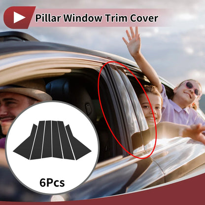Door Pillar Window Trim for Hyundai IX35 2022-2024 Black