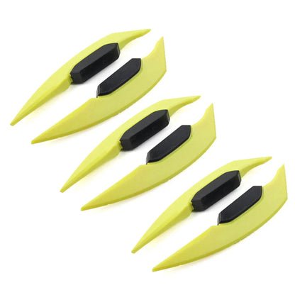 3 x Motorcycle Fairing Winglets Side Spoiler Deflectors for Universal Models