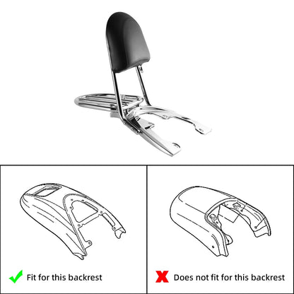 Sissy Bar Backrest Rack Baseplate for Harley VRSCAW VRSCDX VRSCX (2007-2011)