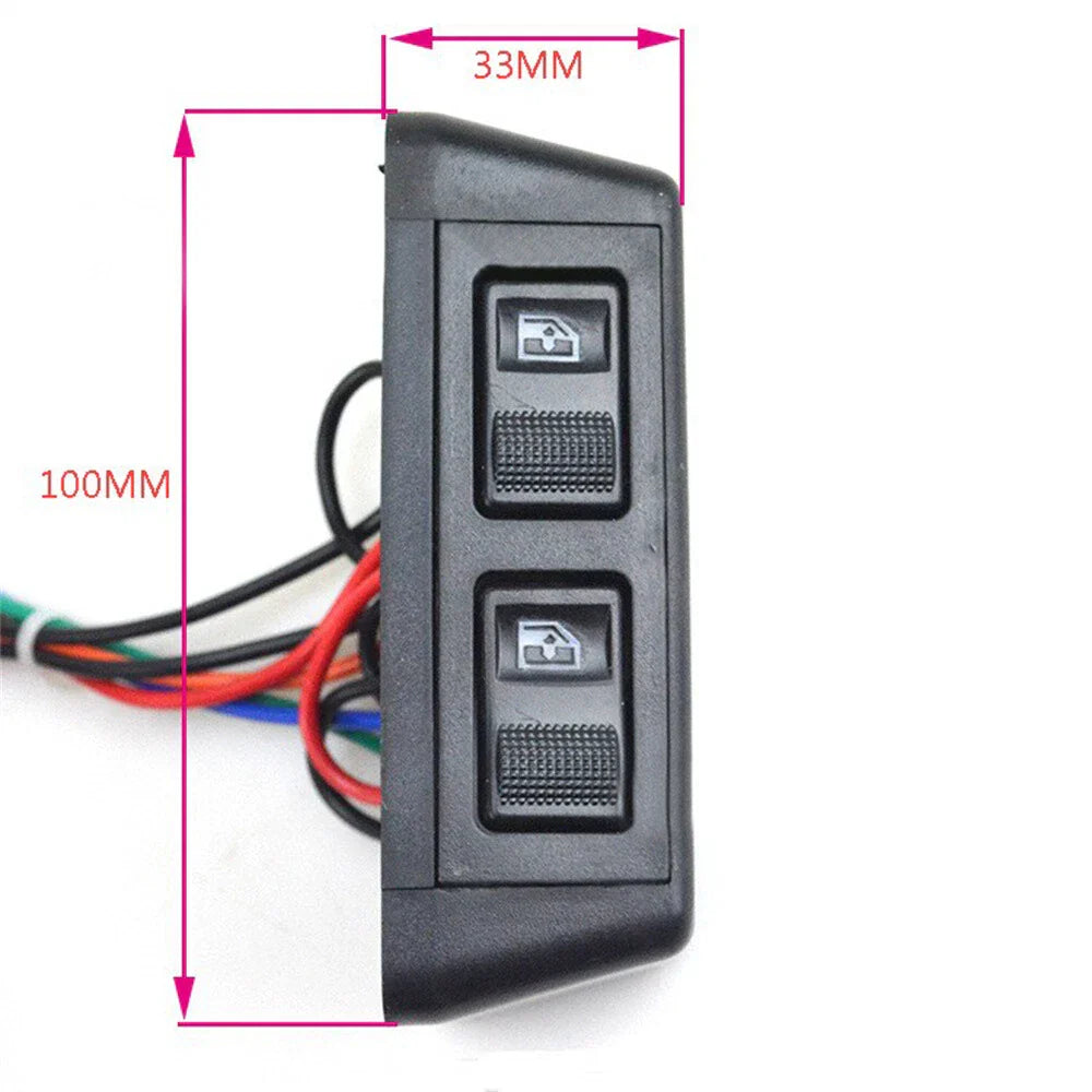 3 x Button Switch Kit for Car Door Power Window Control 12V (Fits Most Models)
