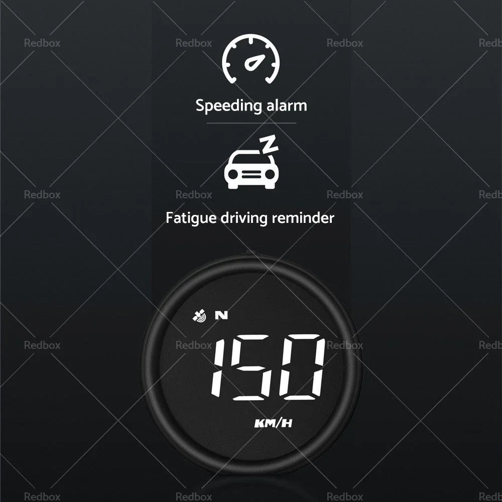 Digital Speedometer GPS Head-Up Display for Car - MPH/KM Overspeed Alarm