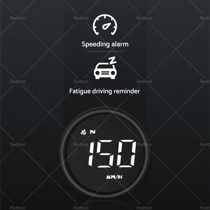 Digital Speedometer GPS Head-Up Display for Car - MPH/KM Overspeed Alarm