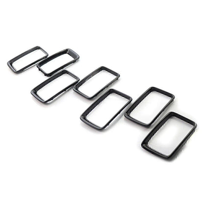 7x ABS Front Grille Trim Cover for Jeep Grand Cherokee (2014-2016)