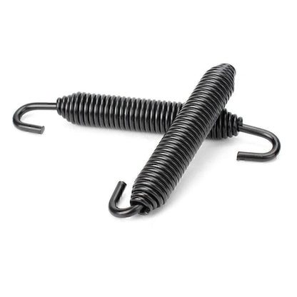 Black Universal Long Outlaw Racing Stainless Header Exhaust Springs 83mm