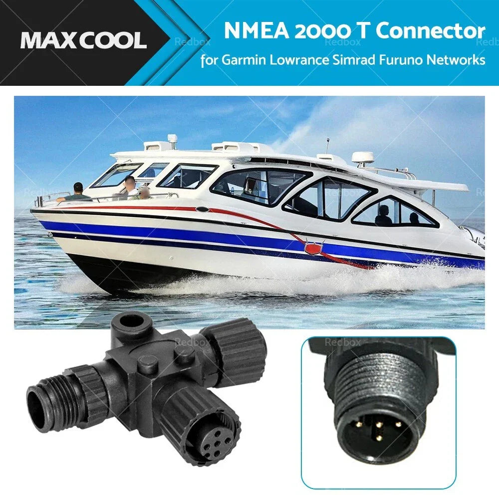 5 Pin T Connector NMEA2000 for Garmin Lowrance Simrad B&G Networks
