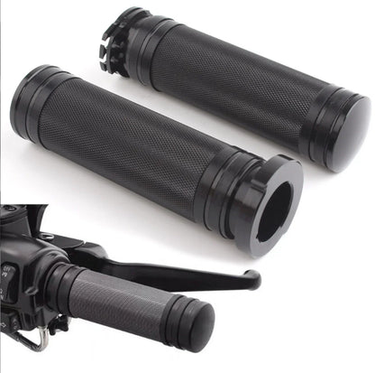CNC Handlebar Grips for Harley Sportster, Dyna, Softail, Touring, Fatboy