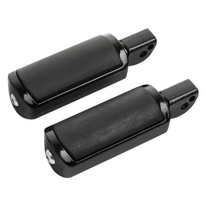 Black Passenger Footpegs for Harley Softail Deluxe Fat Bob (2018-2025)