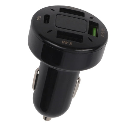 Car Charger Voltage Monitoring Aluminum Alloy PC Input 12-24V