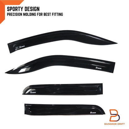 Weather Shield Window Visor Rain Guard for Isuzu D-Max 2020-2023 Dual Cab