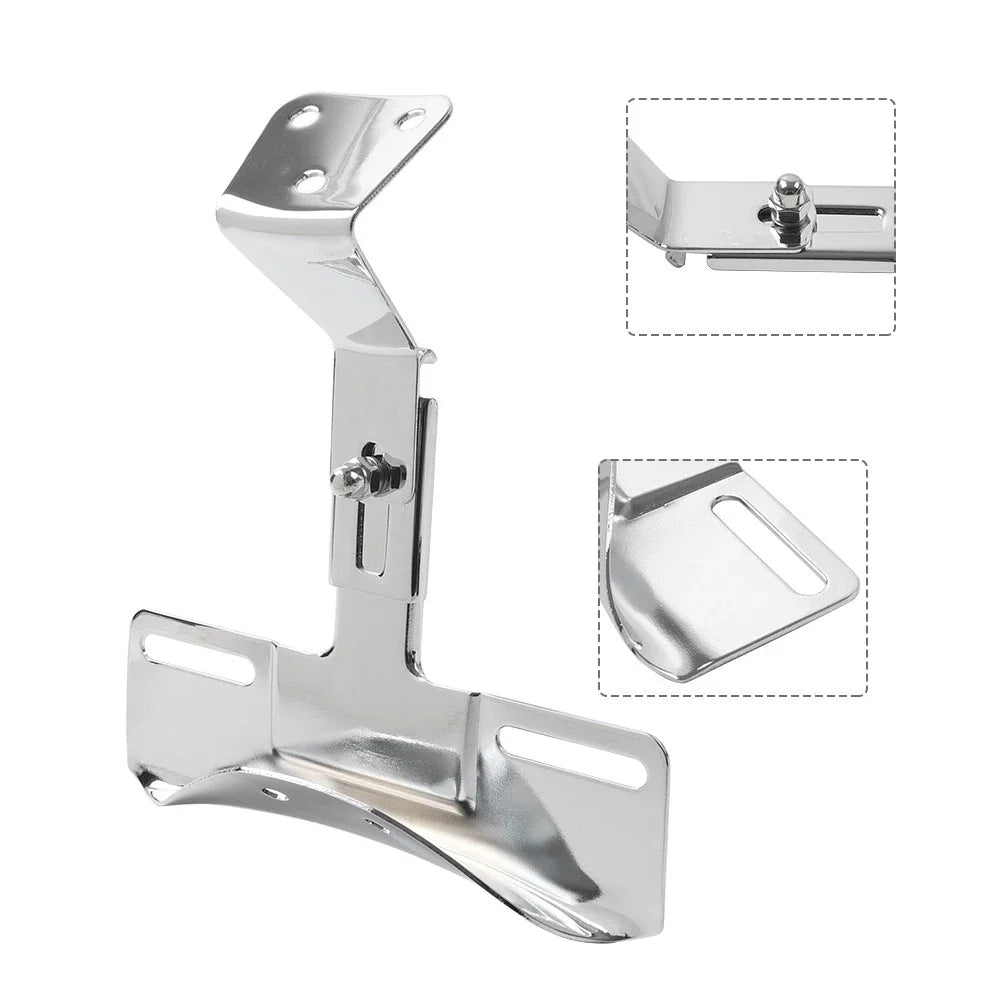 Rear License Plate Bracket for Harley FLH 1975-1984 Chrome