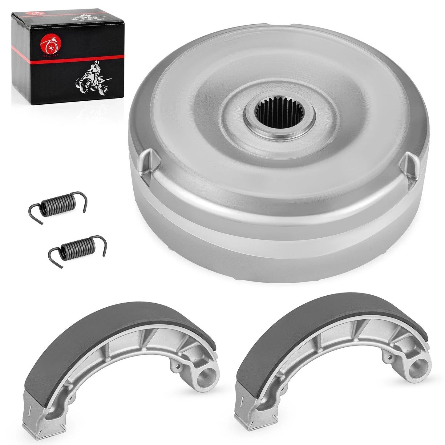 Rear Brake Drum Hub with Shoes for Honda Rancher 350 (2000–2006)