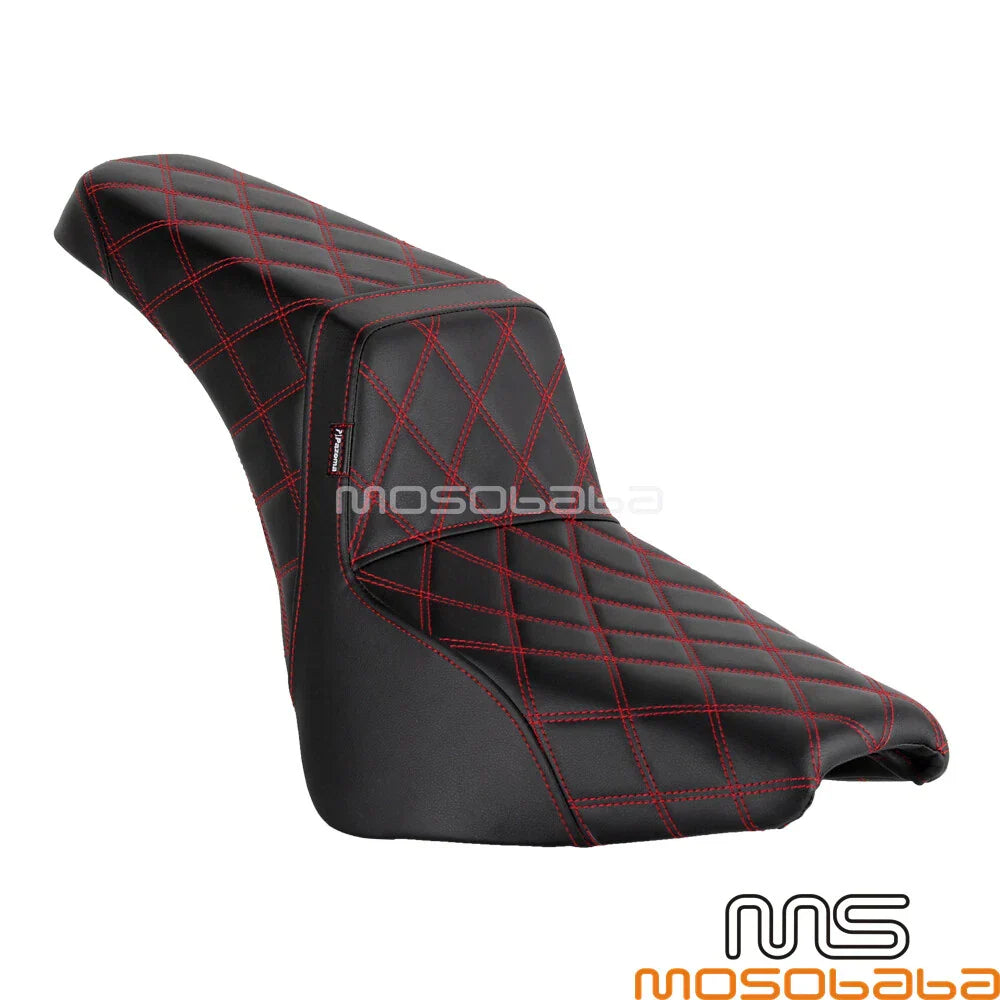Driver & Passenger Gel Pad Seat for Harley Deluxe FLDE, Slim FLSL, Street Bob FXBB (2018-2023)