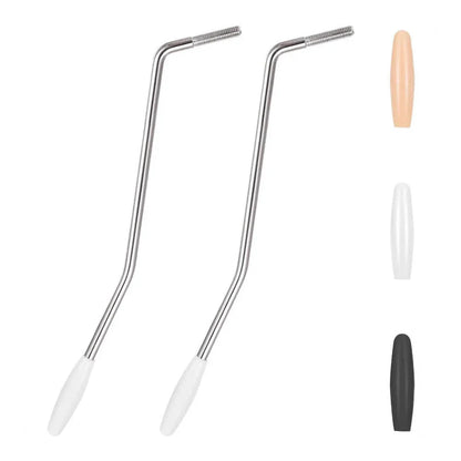 5mm Thread Tremolo Arm Bridge Bar for Electric Guitar w/ 3 Rubber Sleeves