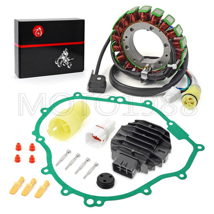 Stator/Regulator Rectifier W/Gasket for Yamaha Grizzly 350 YFM350FG(2007–2014)