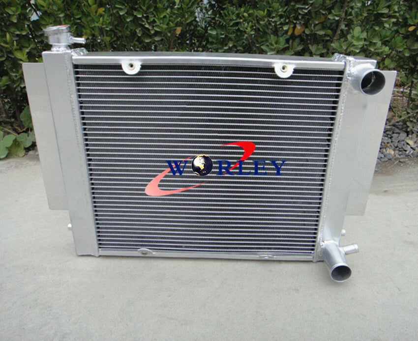 Aluminum Radiator, Fan, Oil Cooler for Mazda RX2 RX3 RX4 RX5 RX7 (1970-1985)