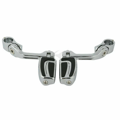 1-1/4'' Angled Engine Guard Foot Peg Mount for Harley Sportster