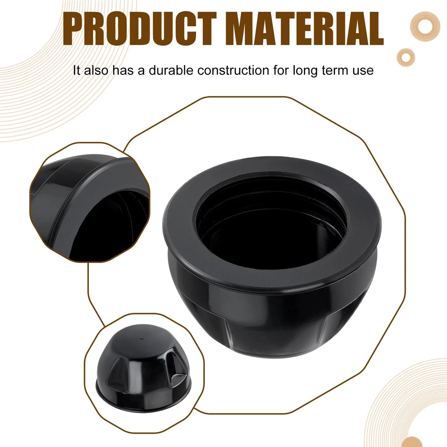 4X Wheel Center Cap for Yamaha Grizzly Bruin Kodiak (1986–2009)