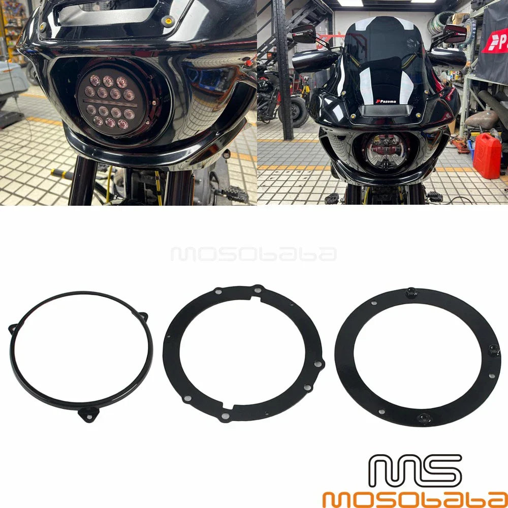 Black Adjustable Bracket Kit for Harley Softail FXLRST FXRST Low Rider ST (2022-Up)