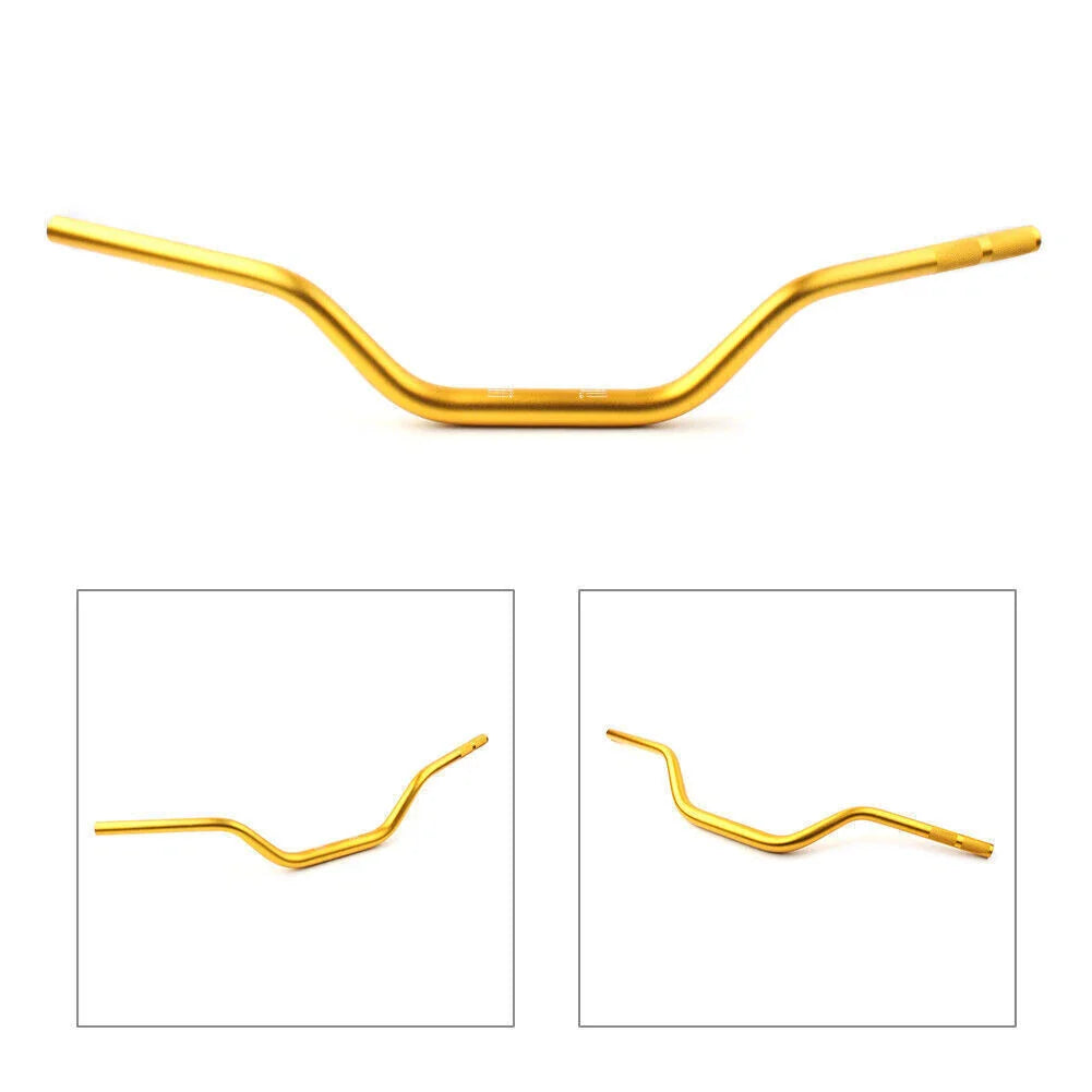 1 1/8" Mid Handlebar Fat Bars for Dirt Pit Bike Motorcycle ATV MX Gold