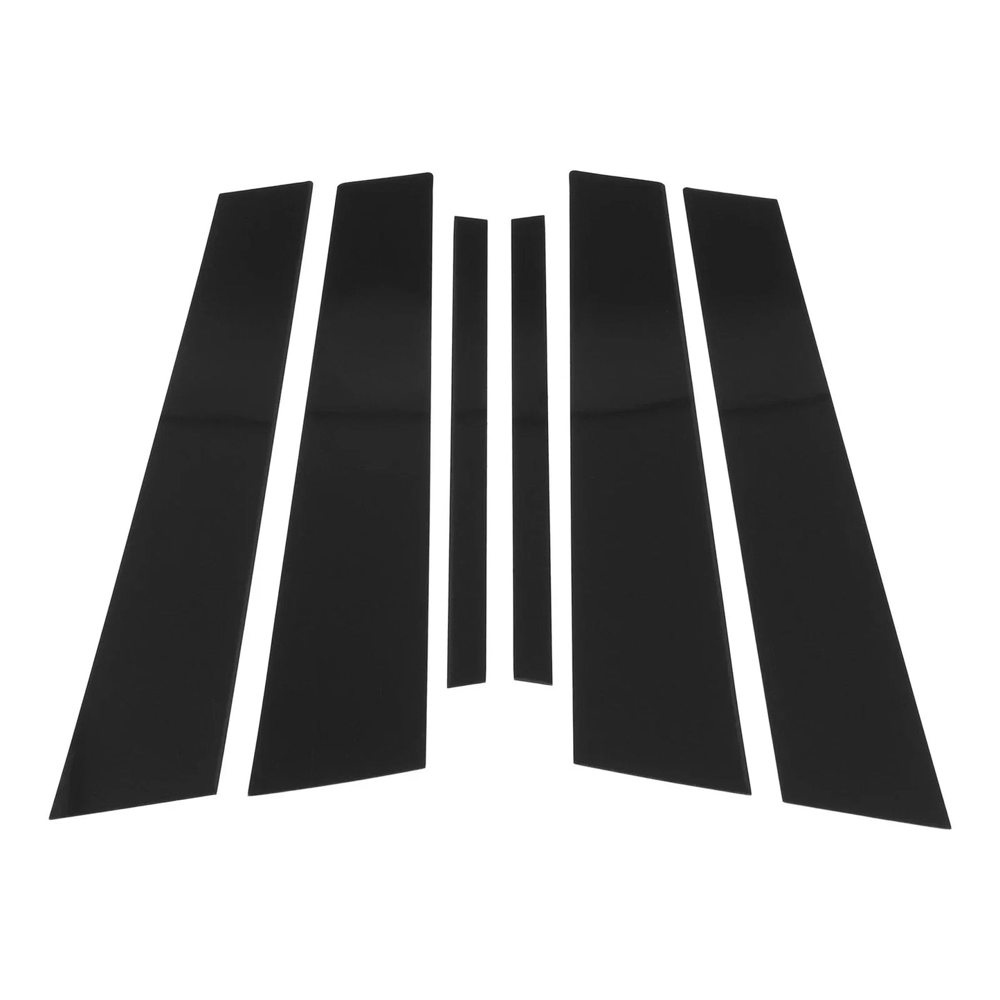 6 Pcs Door Pillar Window Trim for BMW 3-Series (2013 - 2018) Black