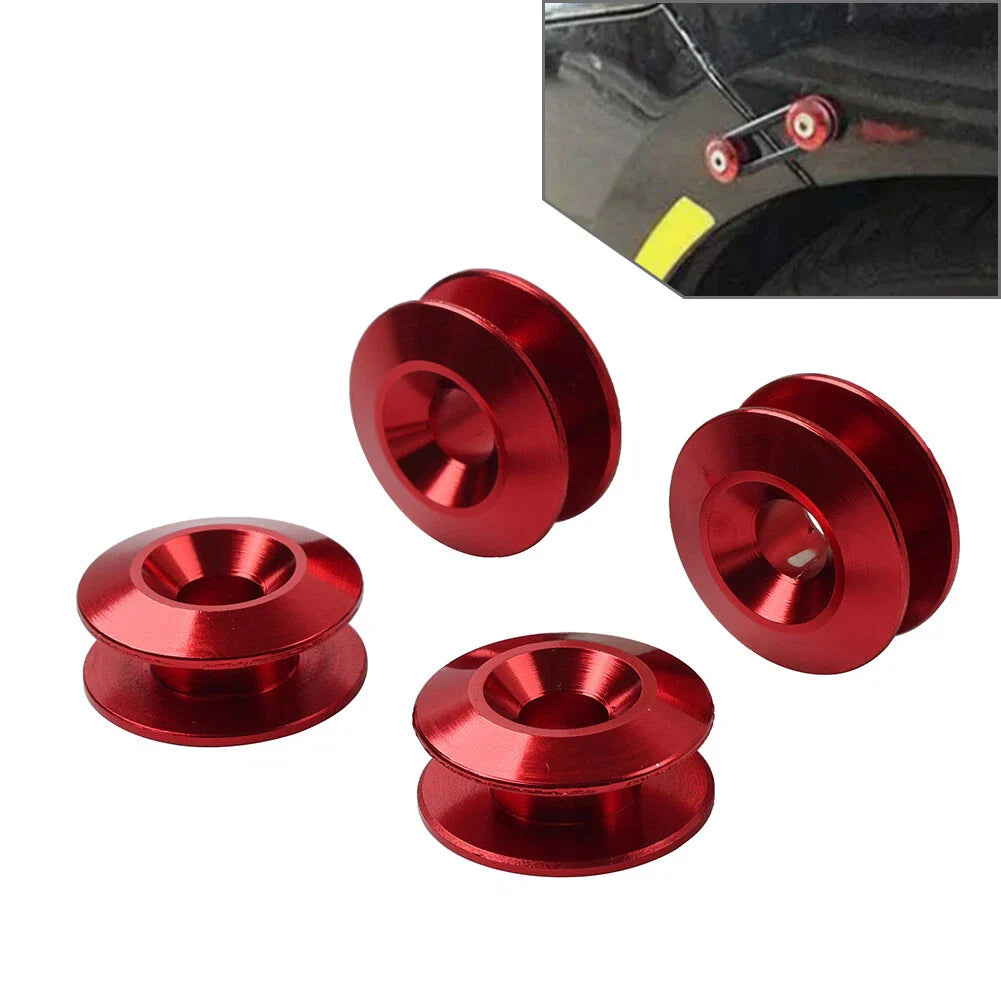 4PCS Red Quick Release Bumper Holder Clips for Trunk Hatch Lid
