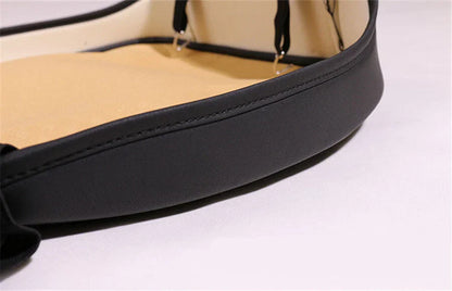 Front Seat Cushion Pad Cover for Sedan Driver - PU Leather