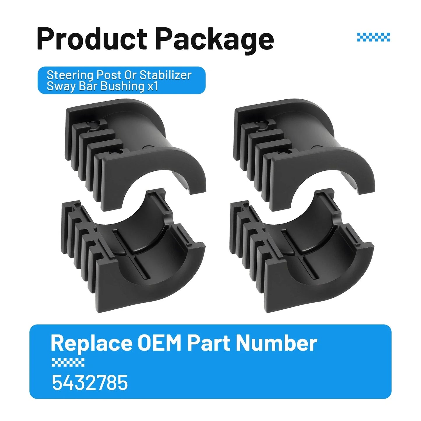 Rear Stabilizer Sway Bar Bushing for Polaris Ranger (2010–2012)
