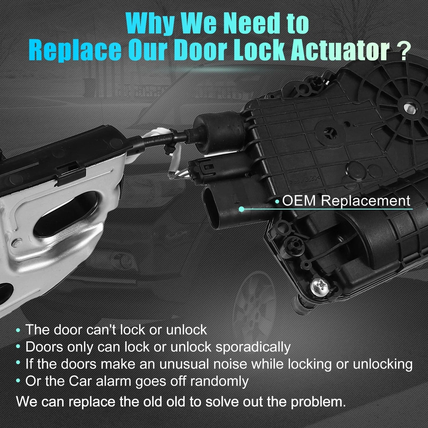 Door Lock Actuator Assembly for BMW X5 E70 X6 E71 (2007 - 2014)