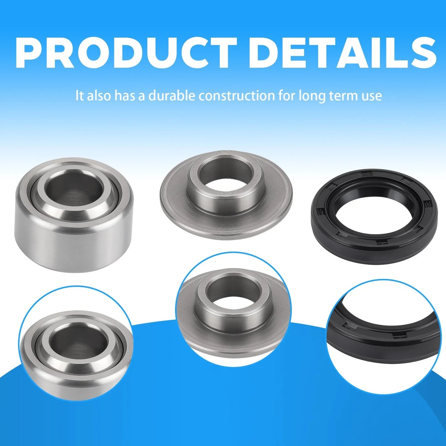 Rear Shock Bearing Seal Rebuild Kit for Yamaha IT200 / TT350 (1984–1987)