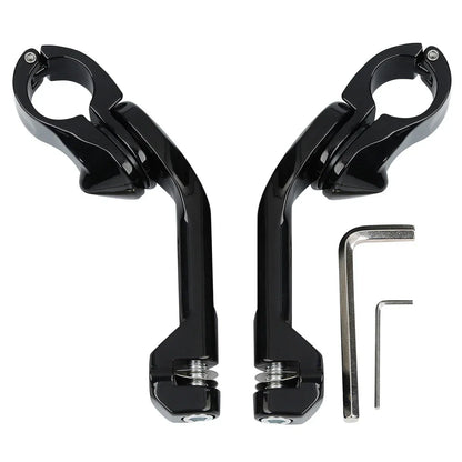 1 1/4" Angled Adjustable Highway Footpeg Mount for Harley