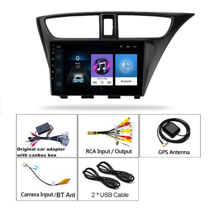 9" Android 11 Car Stereo GPS WiFi for 2012-2015 Honda Civic Hatchback