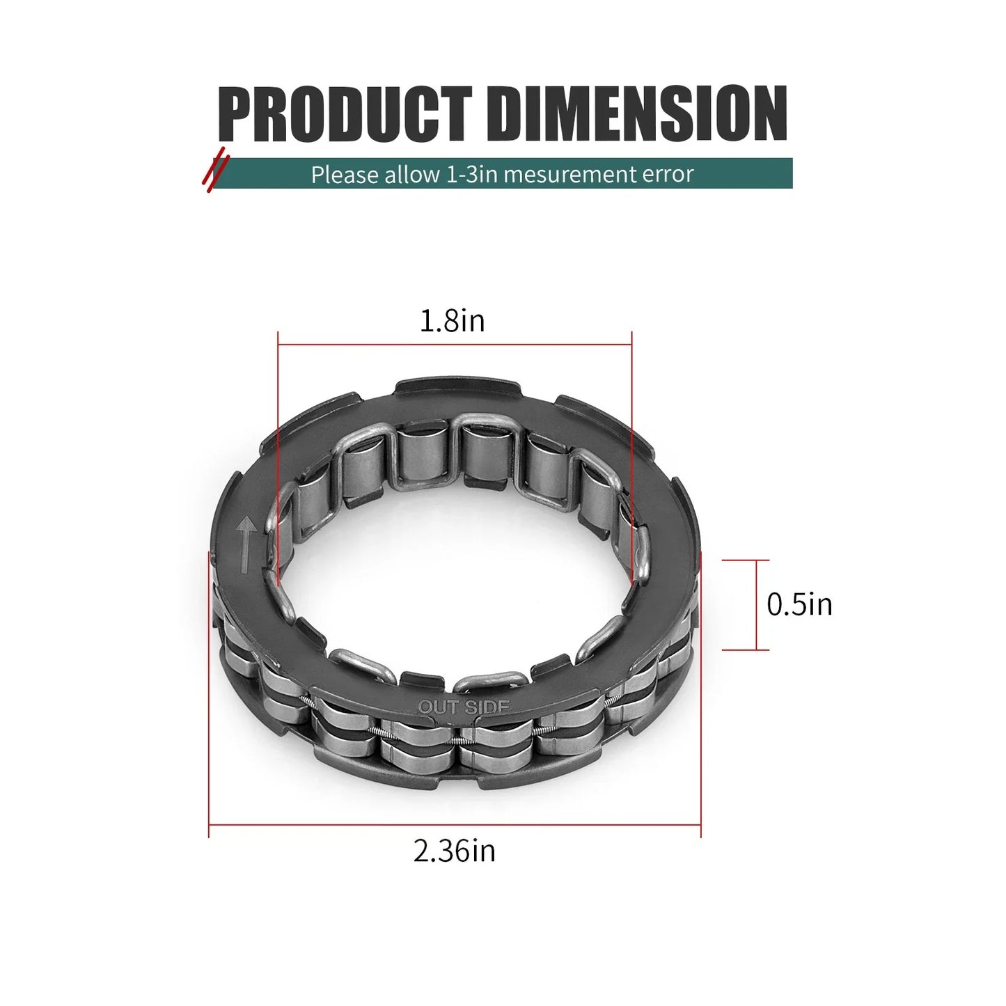 Clutch Hub OneWay Bearing Yamaha Grizzly Rhino 660/700