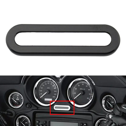 Black Instrument Indicator Lamp Bezel Cover for Harley Road Street Glide (96-13)