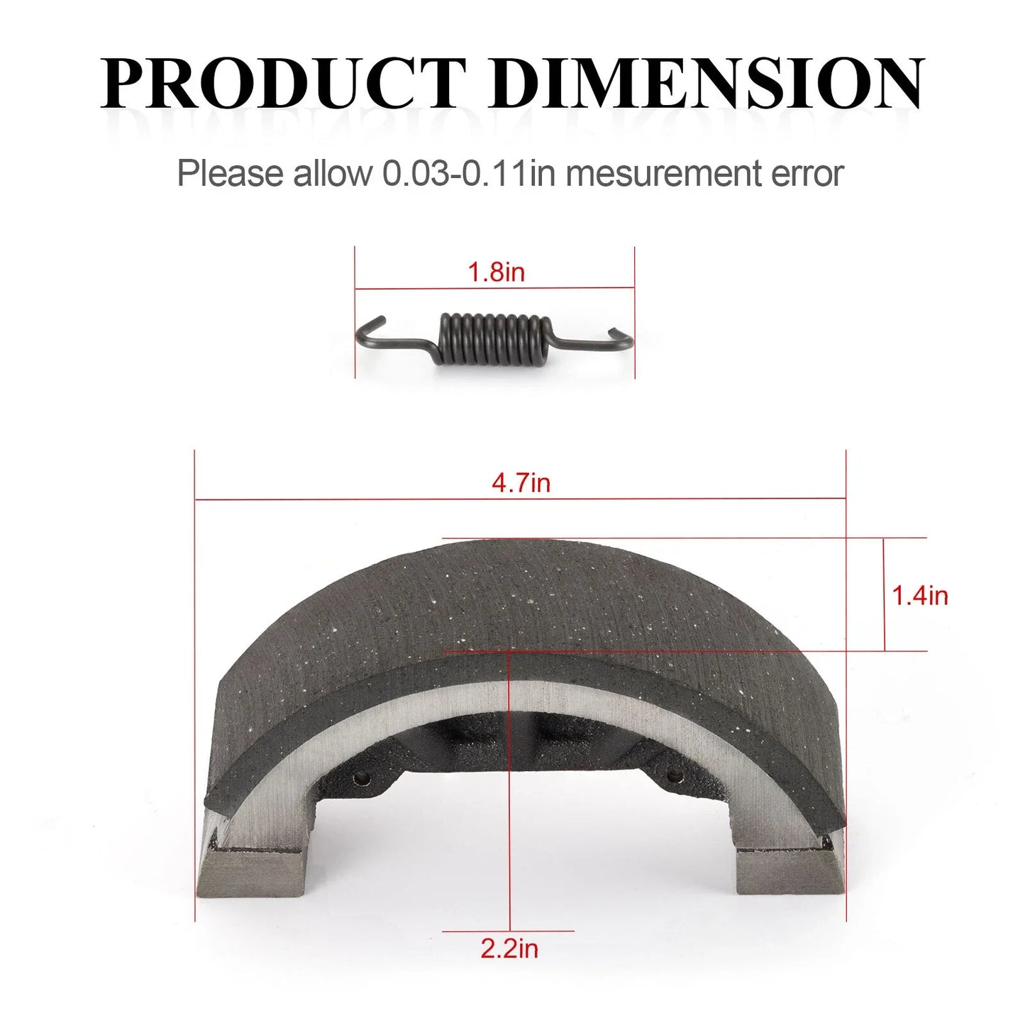 2 x Brake shoes w/ Gasket Kit for John Deere 750 770 790