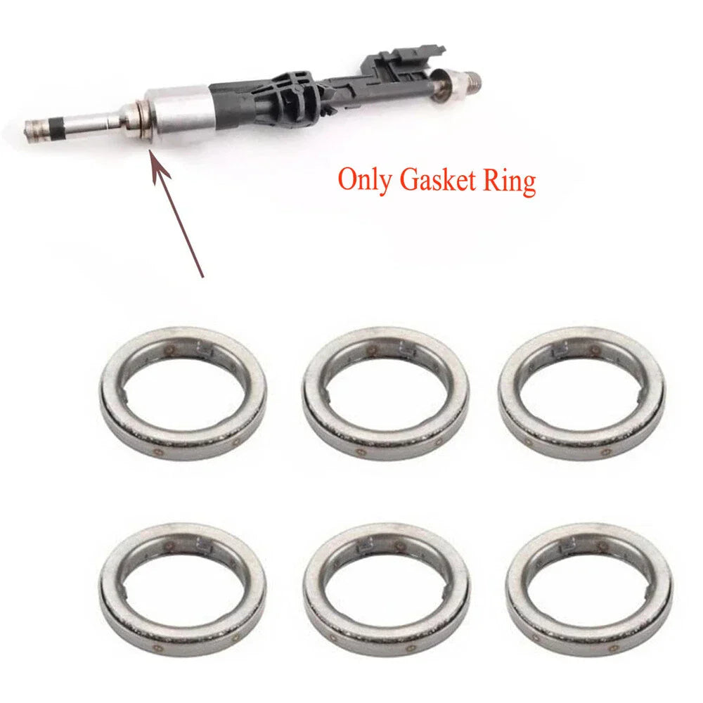 6Pcs O-Rings for BMW E90 E92 F30 Injector Solenoid Sealing (2007-2013)