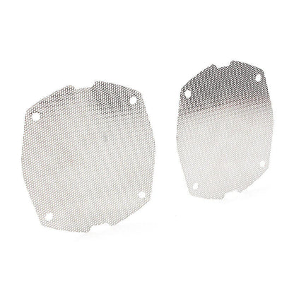 Chrome Front Fairing Mesh Speaker Grilles for Harley Dresser FLH/T Electra Glide
