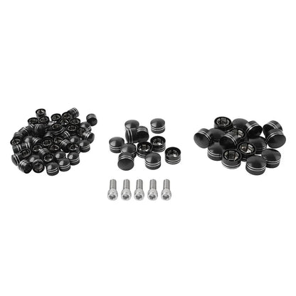 75X CNC Engine Bolt Topper Caps for Harley Touring Road Street Glide (2009-2023)