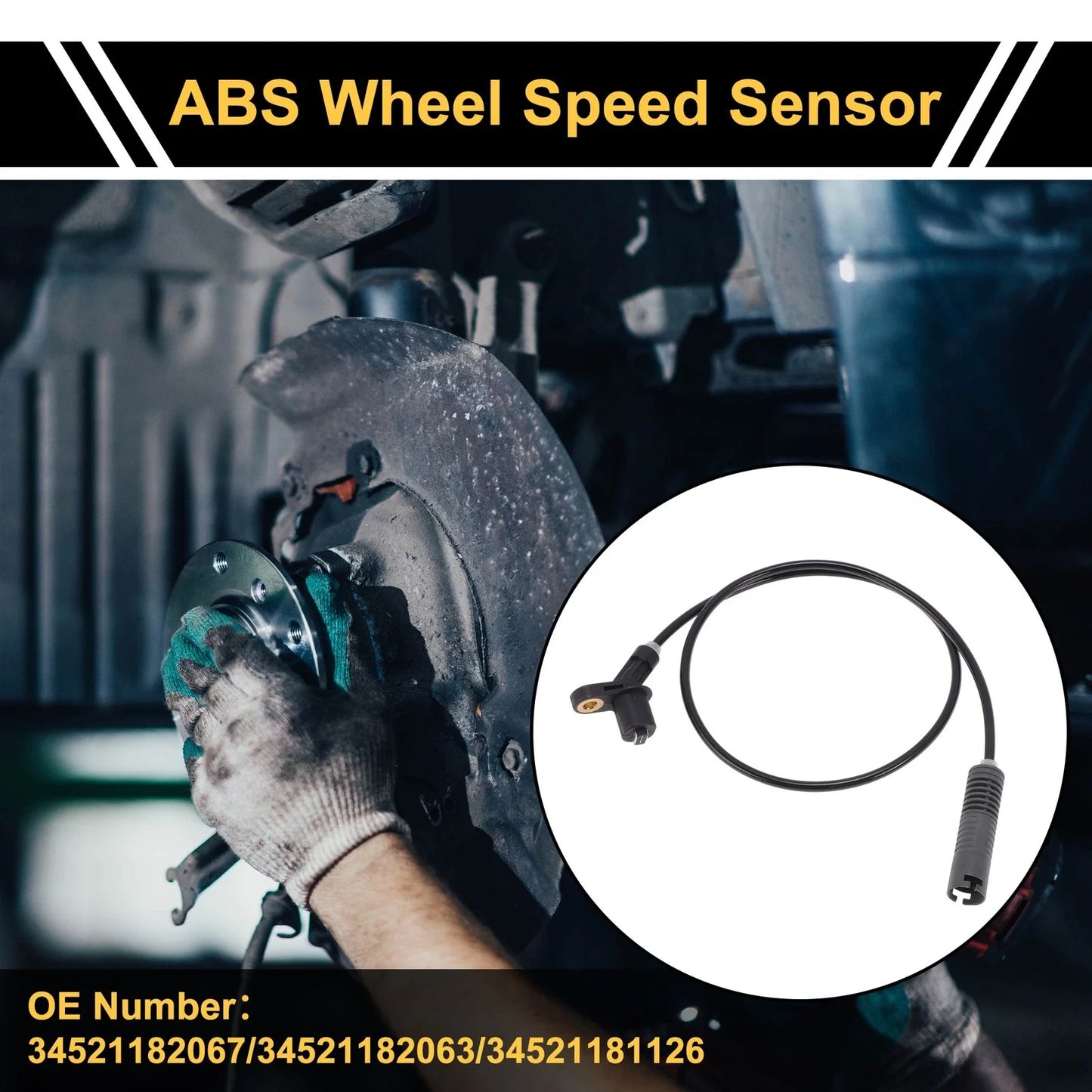 ABS Wheel Speed Sensor for BMW E36 Left Rear Right Rear (1990 - 1999)