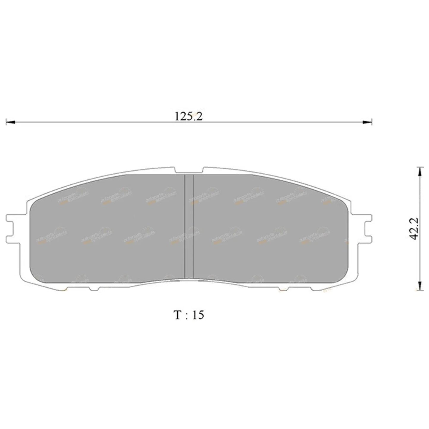 Rear Disc Brake Pad Set for Toyota Crown MS123 (1983–1988)